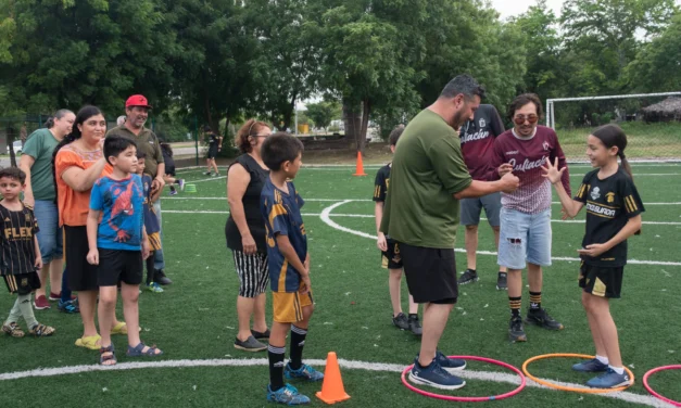 NIÑAS Y NIÑOS DISFRUTAN JORNADA DEPORTIVA DEL IMDEC EN EL SECTOR LOS ÁNGELES