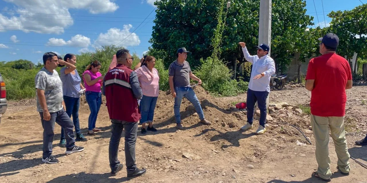 SUPERVISAN AVANCES DE OBRAS DE INFRAESTRUCTURA EN SINDICATURAS DE CULIACÁN