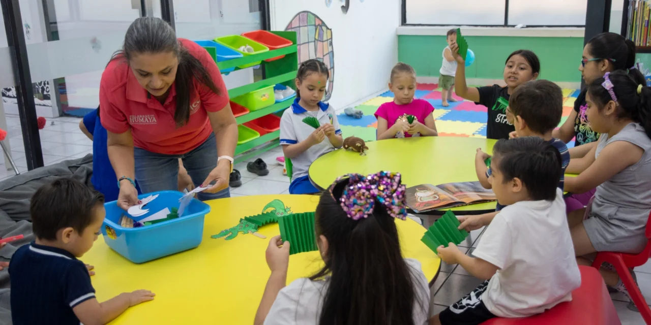 NIÑAS Y NIÑOS DISFRUTAN DEL TALLER INFANTIL “LA HORA DEL CUENTO” EN LA BIBLIOTECA MUNICIPAL ROSA MARÍA PERAZA