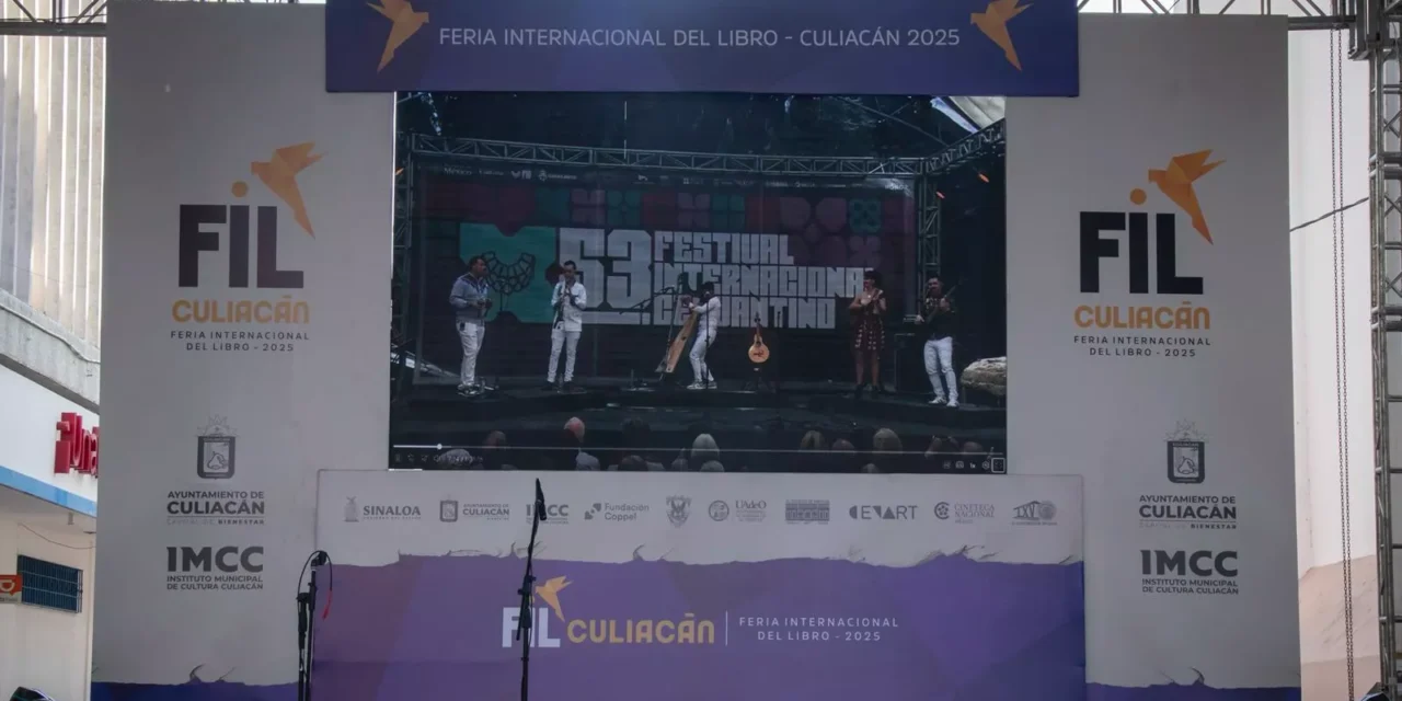PROYECCIONES DEL CERVANTINO LLENAN DE MÚSICA Y FOLCLOR EL ESCENARIO PRINCIPAL DE LA FIL CULIACÁN 2025