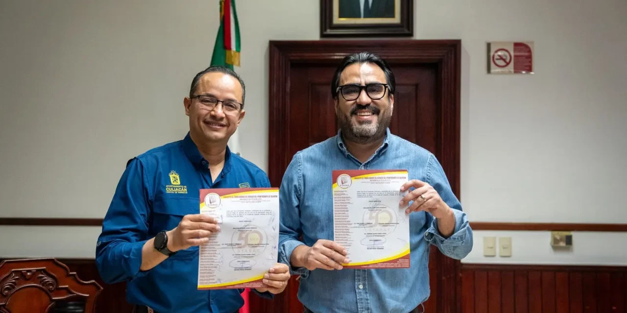 “SOMOS EL EQUIPO DEL PRESIDENTE JUAN DE DIOS GÁMEZ MENDÍVIL”: JULIO DUARTE, LÍDER STASAC DURANTE LA FIRMA DEL CONTRATO COLECTIVO