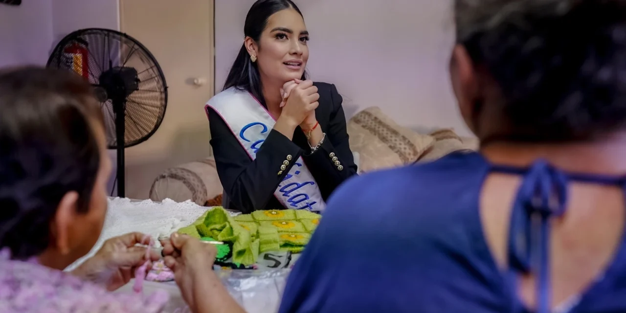 EN BUSCA DE UNA CORONA, ANAHÍ ESPARZA APOYA AL HOGAR SAN DAMIÁN