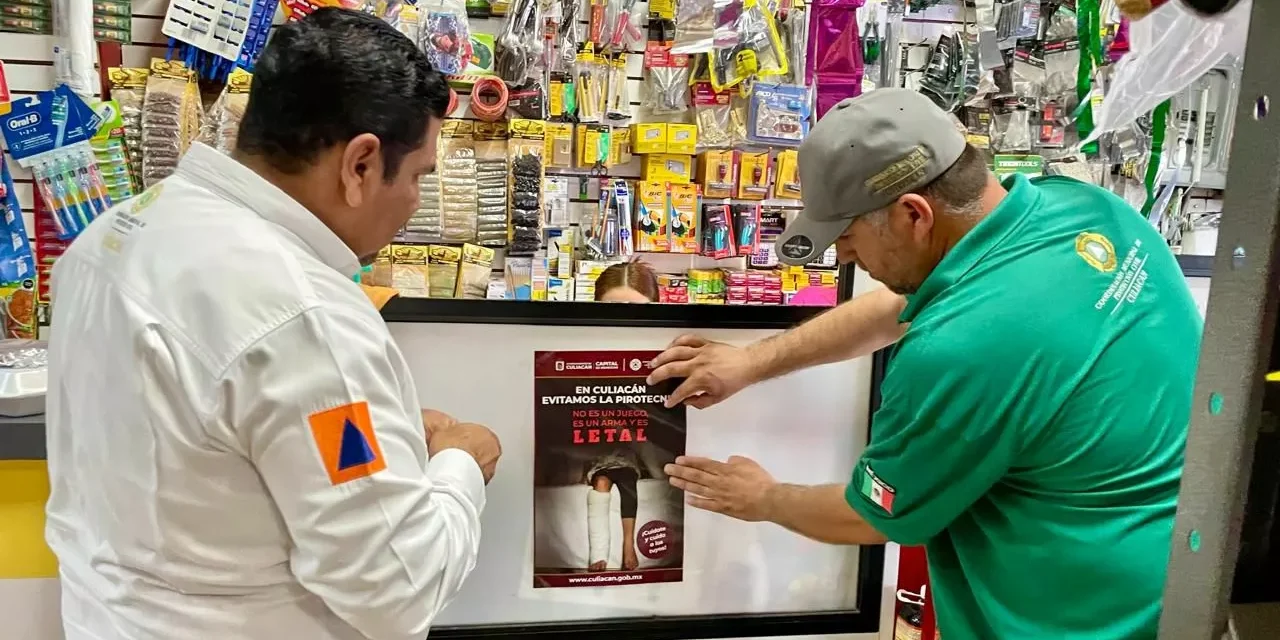 EXHORTA PC CULIACÁN A FESTEJAR NAVIDAD Y AÑO NUEVO SIN PIROTECNIA