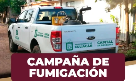 DAN SEGUIMIENTO A CAMPAÑA DE FUMIGACIÓN EN COLONIAS DE CULIACÁN