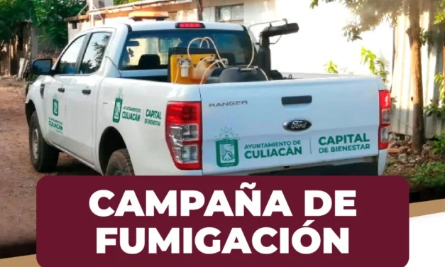 DAN SEGUIMIENTO A CAMPAÑA DE FUMIGACIÓN EN COLONIAS DE CULIACÁN