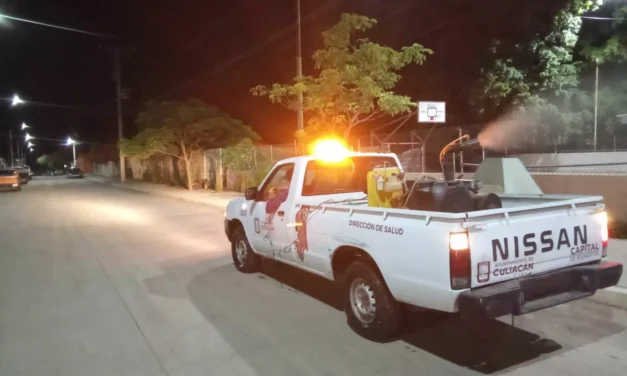 REFUERZAN CAMPAÑAS DE FUMIGACIÓN Y DESCACHARRIZACIÓN EN CULIACÁN TRAS RECIENTES LLUVIAS