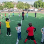 SE FORTALECE LA ESCUELITA MUNICIPAL DE FÚTBOL EN LA CANCHA DEL BULEVAR AGRICULTORES