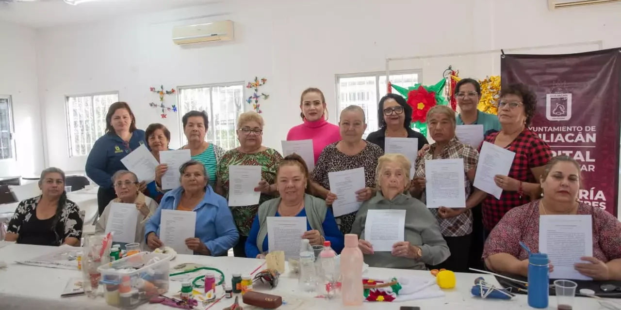SEMUJERES IMPULSA EL BIENESTAR DE ADULTAS MAYORES CON CLUB DE LECTURA EN AGUARUTO