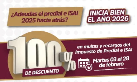 AYUNTAMIENTO DE CULIACÁN OTORGA 100% DE DESCUENTO EN MULTAS Y RECARGOS DE PREDIAL E ISAI