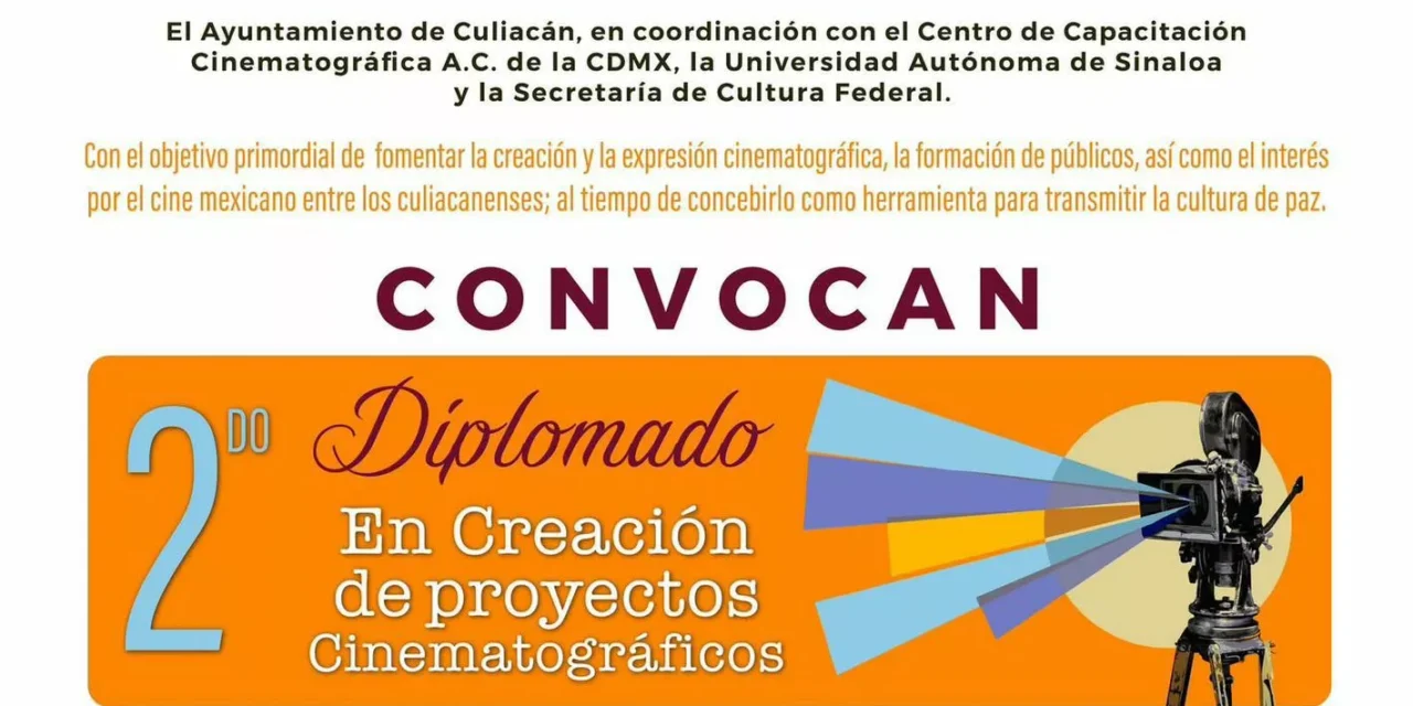 ¡ES GRATUITO Y TIENE CUPO LIMITADO! ABREN HOY REGISTRO AL SEGUNDO DIPLOMADO EN CREACIÓN DE PROYECTOS CINEMATOGRÁFICOS