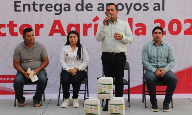 AYUNTAMIENTO DE NAVOLATO ENTREGA FERTILIZANTE FOLIAR ORGÁNICO PARA PROTEGER 250 HECTÁREAS DE CULTIVOS
