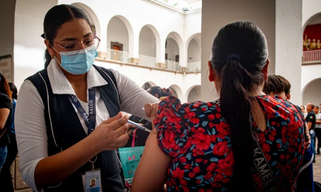INSTALAN MÓDULO DE VACUNACIÓN CONTRA EL SARAMPIÓN EN EL AYUNTAMIENTO DE CULIACÁN