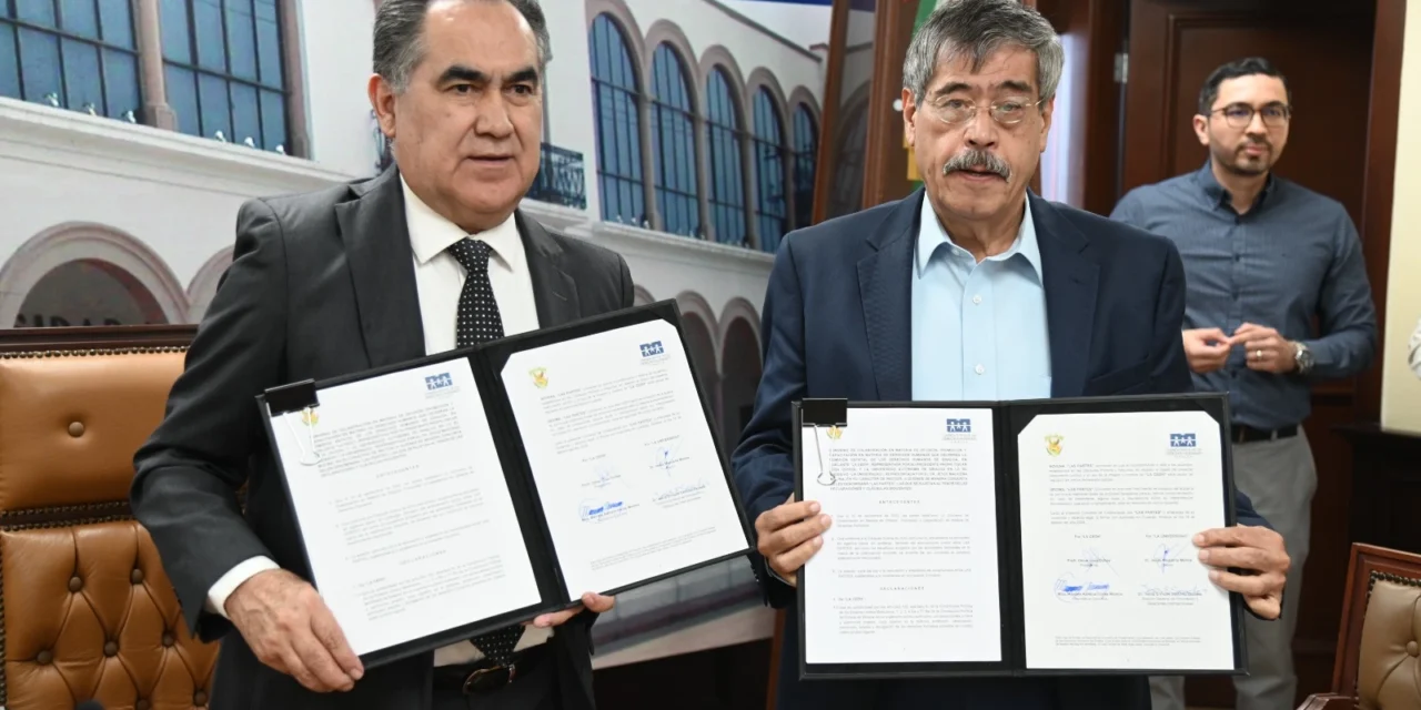 LA UAS Y LA CEDH FIRMAN CONVENIO HISTÓRICO PARA FORTALECER LA CULTURA DE PAZ Y LAS GARANTÍAS INDIVIDUALES