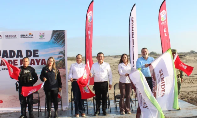 NAVOLATO SE SUMA A JORNADA ESTATAL “SINALOA LIMPIA TU PLAYA” CON ARRANQUE EN EL TAMBOR