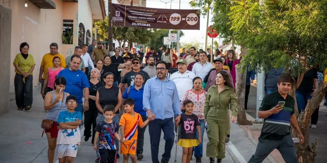 ’NOS SENTIMOS EN PASEO DEL ÁNGEL’; VECINOS AGRADECEN CALLES 199 Y 200 EN LA COLONIA NUEVO MÉXICO