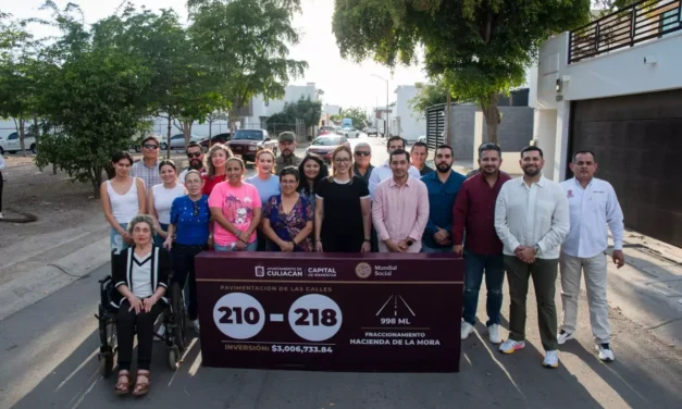 ¡MÁS CALLES DIGNAS PARA CULIACÁN! ENTREGAN PAVIMENTACIONES EN LA PUERTA Y HACIENDA DE LA MORA