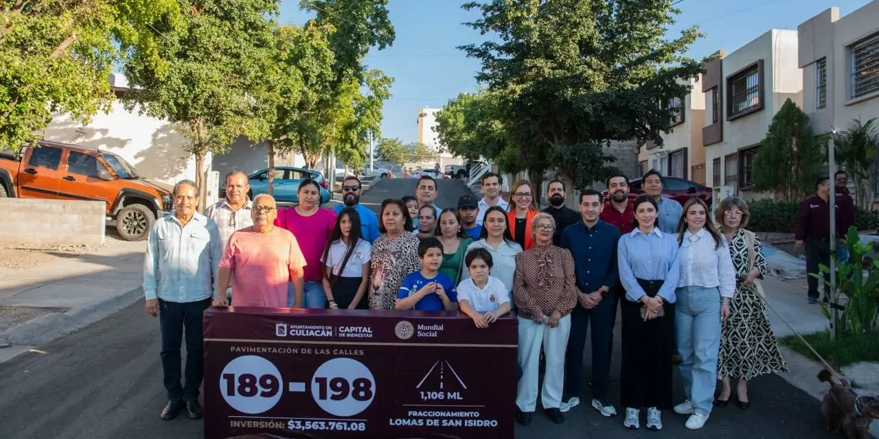 MEJORAN CALLES EN LOMAS DE SAN ISIDRO CON PAQUETE DE PAVIMENTACIÓN IMPULSADO POR EL AYUNTAMIENTO