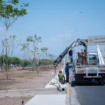 AVANZAN TRABAJOS DE MEJORAMIENTO DE ÁREAS VERDES EN EL EJE FEDERALISMO