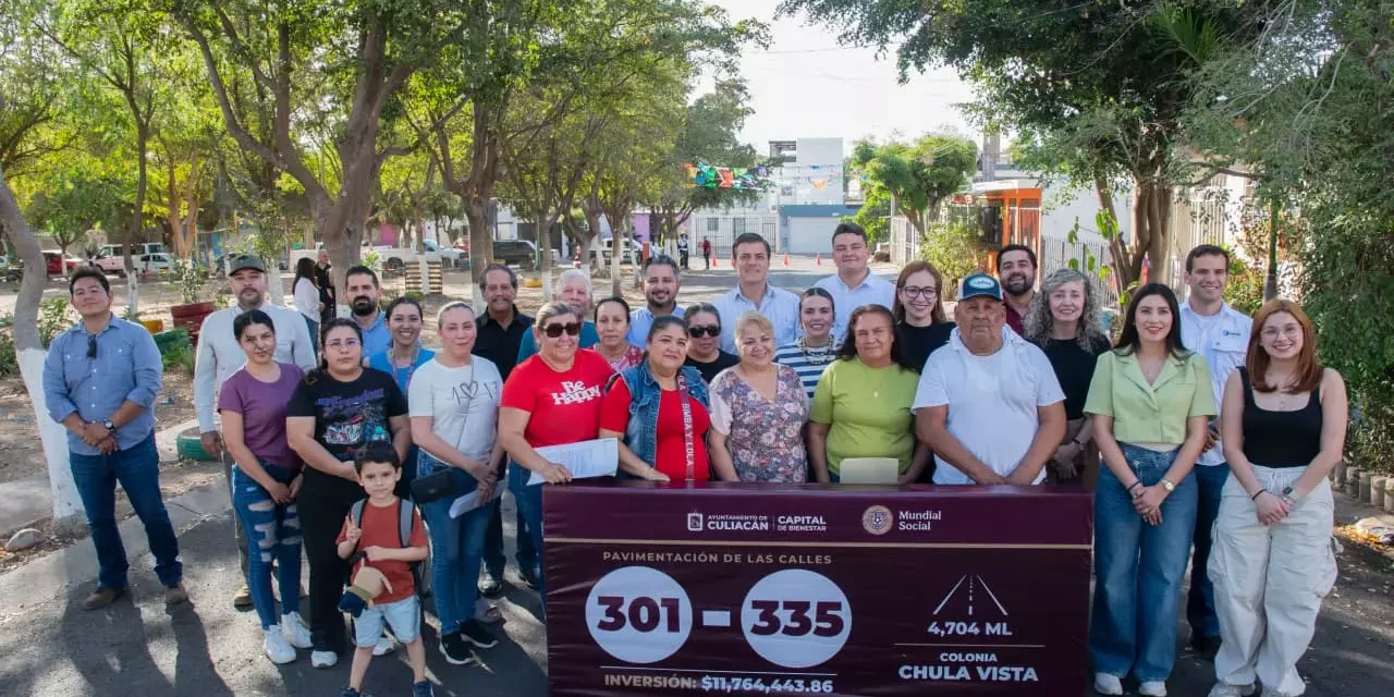 “HOY ES UNA CHULADA”: VECINOS DE CHULAVISTA RECONOCEN PAVIMENTACIÓN DE 35 CALLES EN SU COLONIA