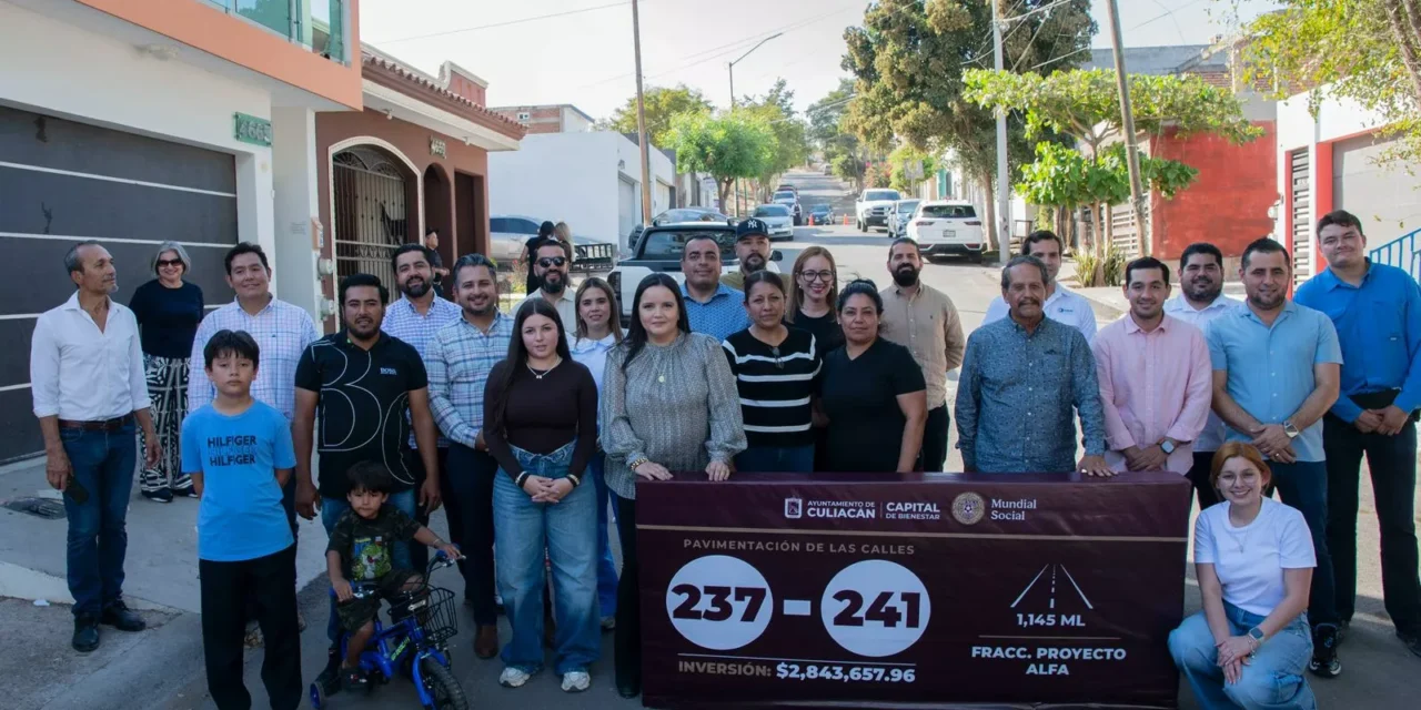 COLONOS CELEBRAN NUEVAS CALLES PAVIMENTADAS EN CULIACÁN: “YA CAMINAMOS CON CONFIANZA”