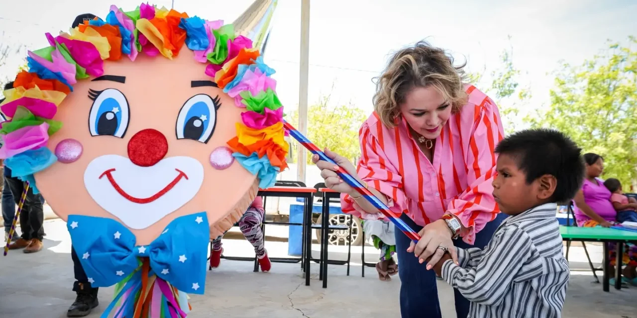 ENEYDA ROCHA LLEVA BIENESTAR A LA NIÑEZ INDÍGENA DE CHOIX CON ACCIONES INTEGRALES EN EL MARCO DEL DÍA DE LA NIÑEZ