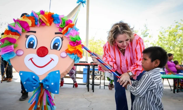 ENEYDA ROCHA LLEVA BIENESTAR A LA NIÑEZ INDÍGENA DE CHOIX CON ACCIONES INTEGRALES EN EL MARCO DEL DÍA DE LA NIÑEZ