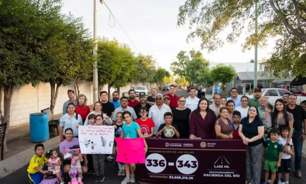 “POR FIN SE VOLTEÓ A VER PARA ACÁ”: ENTREGA AYUNTAMIENTO 8 CALLES PAVIMENTADAS EN HACIENDA DEL RÍO