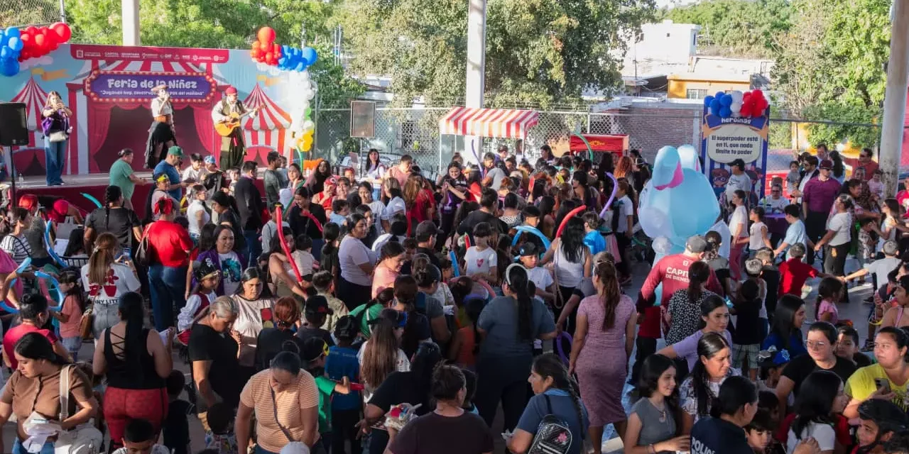 FERIA DE LA NIÑEZ LLENA DE ALEGRÍA Y PROMUEVE VALORES EN LA COLONIA ESTHELA ORTIZ