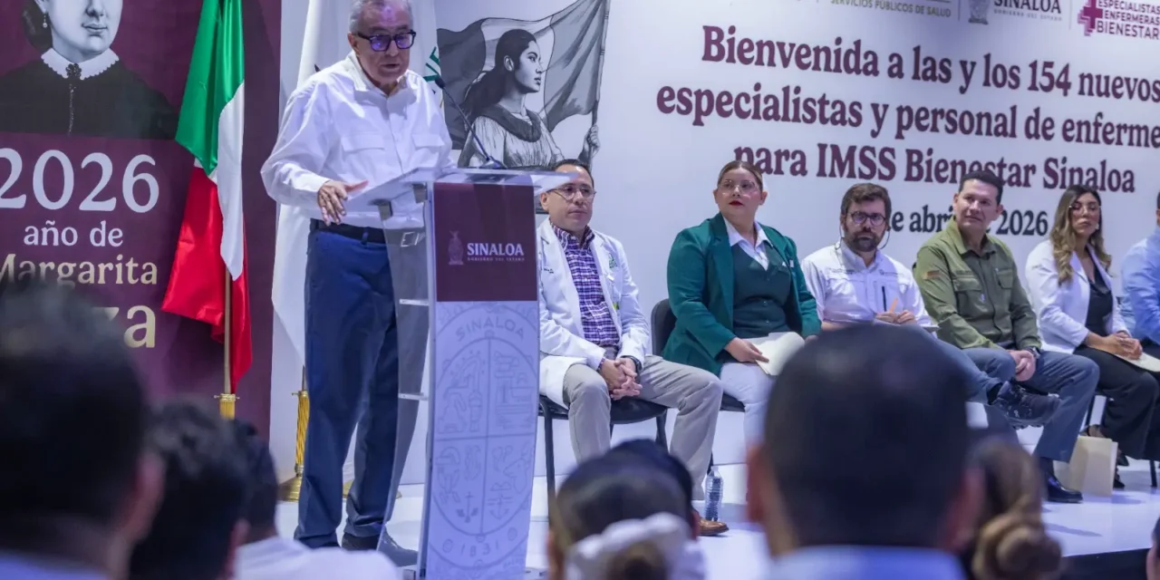 GOBERNADOR ROCHA Y DIRECTOR DEL IMSS BIENESTAR, ALEJANDRO SVARCH, DAN LA BIENVENIDA A 154 ESPECIALISTAS DE LA SALUD