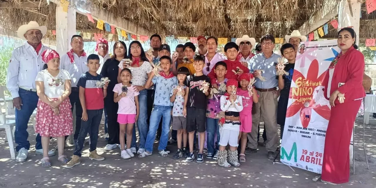 INAUGURAN EN CUITABOCA, SINALOA, EL SEXTO FESTIVAL DEL NIÑO INDÍGENA
