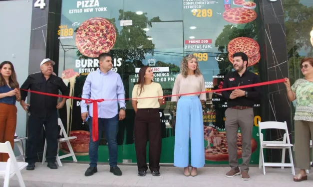 IMPULSO AL EMPLEO Y AL DESARROLLO ECONÓMICO LOCAL: BURRIOLIS PIZZA INAUGURA SU TIENDA NÚMERO 10 EN CULIACÁN