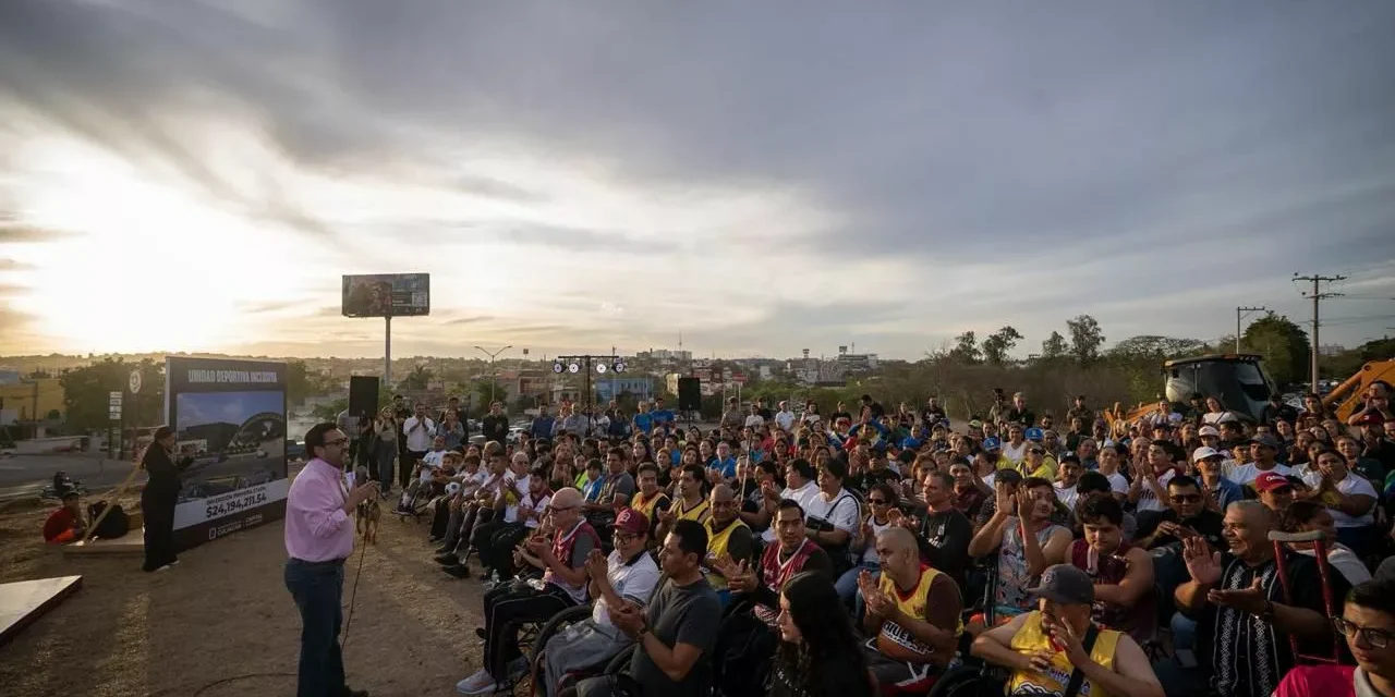 EL DEPORTE ADAPTADO EN CULIACÁN ESTÁ DE FIESTA; JUAN DE DIOS GÁMEZ COLOCA PRIMERA PIEDRA DE UNIDAD DEPORTIVA INCLUSIVA