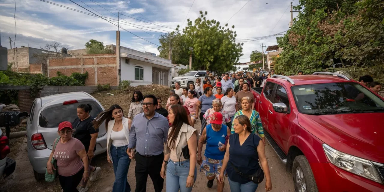 JUAN DE DIOS GÁMEZ IMPULSA JUSTICIA SOCIAL EN LA COLONIA AMADO NERVO CON 6 CALLES; INVERSIÓN SUPERA LOS 34 MDP