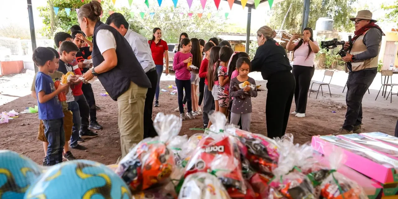 DIF SINALOA LLEVA ALEGRÍA Y CELEBRACIÓN A LA NIÑEZ DE COMUNIDADES DE MOCORITO