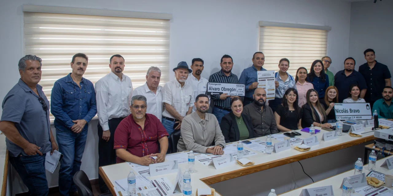 SE REÚNE CONSEJO MUNICIPAL DE NOMENCLATURA CON SECTORES PRODUCTIVOS PARA IMPULSAR SEÑALIZACIÓN URBANA EN CULIACÁN