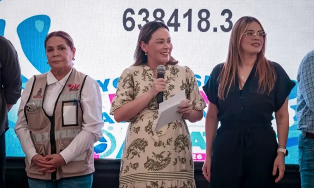 GOBERNADORA YERALDINE ENCABEZA ARRANQUE DEL AQUATÓN 2026, EN APOYO A FAMILIAS SINALOENSES