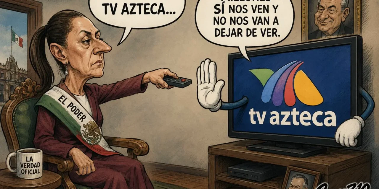 “NO VEAN TV AZTECA”… YA NOMÁS FALTÓ QUE NOS DIJERAN QUÉ PONER EN LA SALA