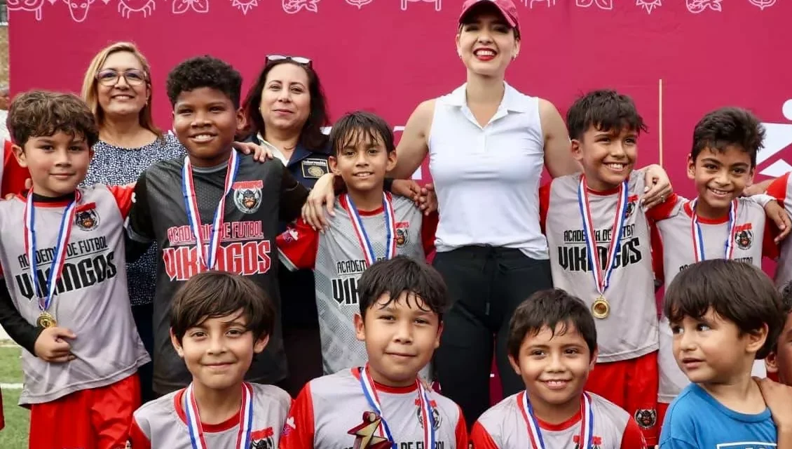 ESTRELLA PALACIOS CLAUSURA “GOLES POR LA PAZ” CON LA PARTICIPACIÓN DE 104 NIÑAS Y NIÑOS