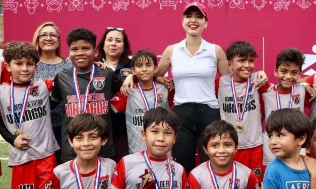 ESTRELLA PALACIOS CLAUSURA “GOLES POR LA PAZ” CON LA PARTICIPACIÓN DE 104 NIÑAS Y NIÑOS
