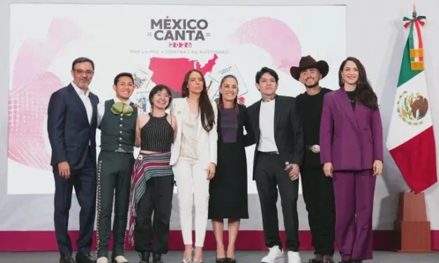 PRESIDENTA CLAUDIA SHEINBAUM PRESENTA SEGUNDA EDICIÓN DE “MÉXICO CANTA POR LA PAZ Y CONTRA LAS ADICCIONES”