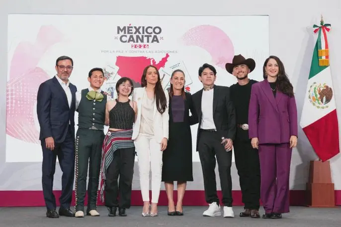 PRESIDENTA CLAUDIA SHEINBAUM PRESENTA SEGUNDA EDICIÓN DE “MÉXICO CANTA POR LA PAZ Y CONTRA LAS ADICCIONES”