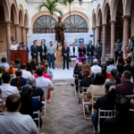 ENCABEZA EL RECTOR JESÚS MADUEÑA LOS FESTEJOS POR EL 153 ANIVERSARIO DE LA UAS