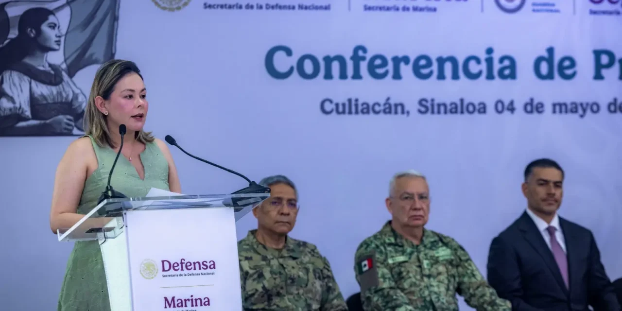 EL GOBIERNO FEDERAL NO SE RETIRARÁ DE SINALOA, GABINETE DE SEGURIDAD CONFIRMA RESPALDO A LA GOBERNADORA YERALDINE BONILLA
