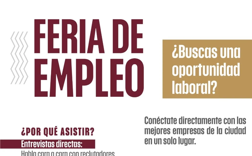 INVITA EL AYUNTAMIENTO DE CULIACÁN A LA GRAN FERIA DE EMPLEO ESTE 2 DE JULIO EN EL POLIDEPORTIVO JUAN S. MILLÁN