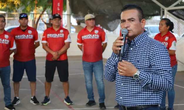 ENTREGA ALCALDE DE NAVOLATO REHABILITACIÓN DE TECHUMBRE DEPORTIVA EN LA COLONIA LAS VEGAS DEL RASTRO