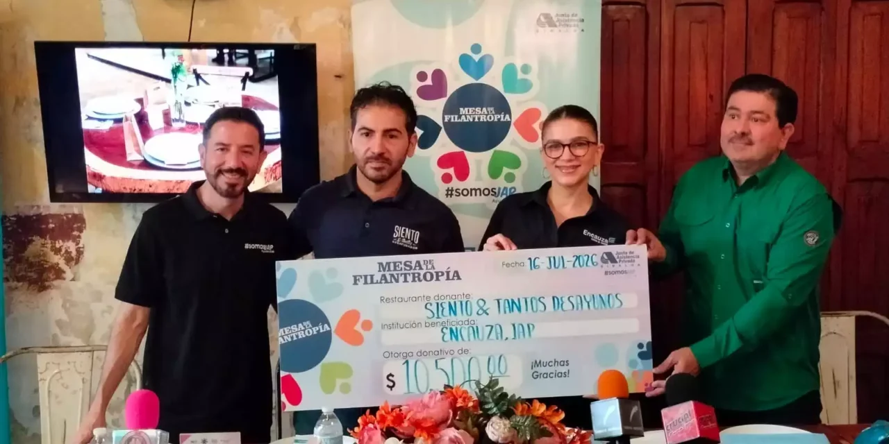UN GESTO DE SOLIDARIDAD QUE DA ESPERANZA: RESTAURANTE SIENTO & TANTOS ENTREGA DONATIVO A ENCAUZA, IAP