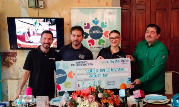 UN GESTO DE SOLIDARIDAD QUE DA ESPERANZA: RESTAURANTE SIENTO & TANTOS ENTREGA DONATIVO A ENCAUZA, IAP