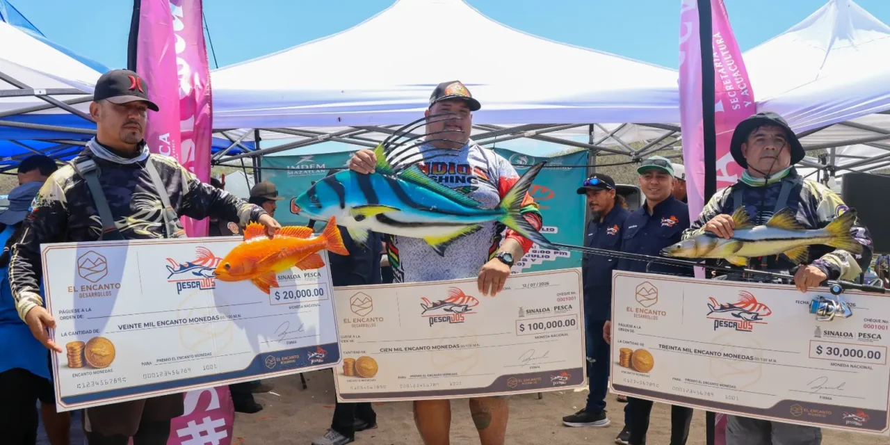 CON ÉXITO SE REALIZA EL 8.º TORNEO SELECTIVO CLUB PESCADOS MAZATLÁN 2026 CON LA PARTICIPACIÓN DE 250 PESCADORAS Y PESCADORES DEPORTIVOS