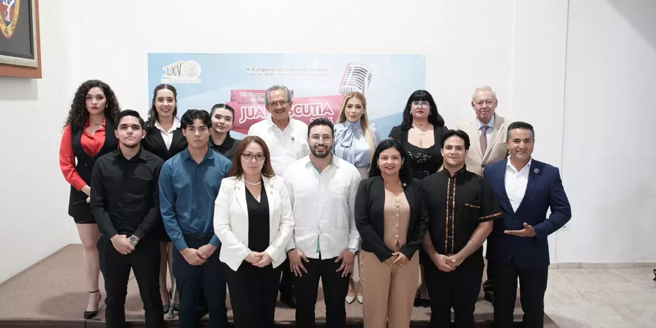 LA COMISIÓN DE EDUCACIÓN DEL CONGRESO DE SINALOA IMPULSA EL TALENTO JUVENIL CON EL VII CONCURSO NACIONAL DE ORATORIA «JUAN ESCUTIA» 2026