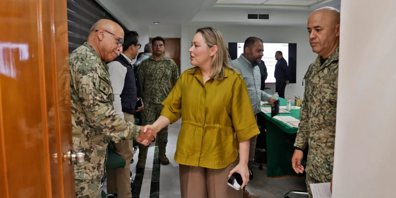 GOBERNADORA YERALDINE ENCABEZA LA MESA DE CONSTRUCCIÓN DE PAZ Y SEGURIDAD EN LA 3A. REGIÓN MILITAR EN MAZATLÁN